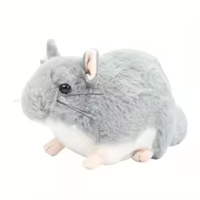 Cute Grey Chinchilla Plush
