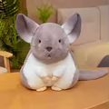 Grey Fluffy Chinchilla Plush