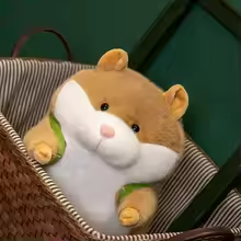 Hamster Avocado Backpack Plush