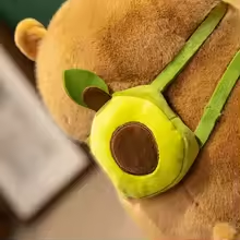 Hamster Avocado Backpack Plush