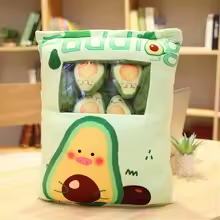 Cute Mini Avocados Stuffed Bag Plush