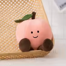 Squishy Smiling Peach Plush