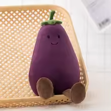 Cute Squishy Eggplant Plush