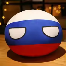 Russian Countryball Pillow Plush