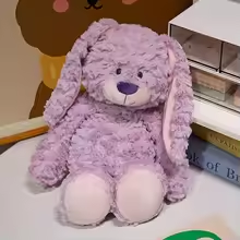 Cute Fluffy Purple Bunny Plush