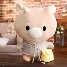 Cute Angry Korean Cow Plush