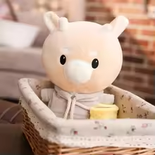 Cute Angry Korean Cow Plush