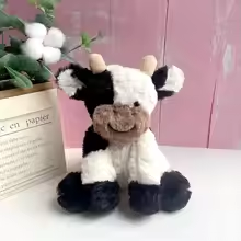 Fluffy Happy Cow Plush