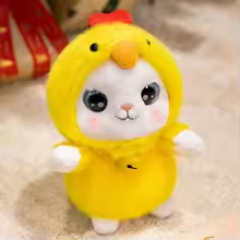 Kawaii Fluffy Cat Chick Plush