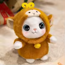 Kawaii Fluffy Cat Monkey Plush