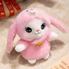 Kawaii Fluffy Cat Rabbit Plush