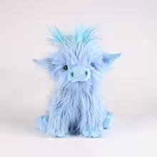 Blue Highland Cow Plush