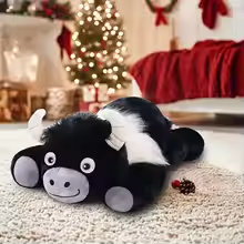Black Weighted Highland Cow Plush