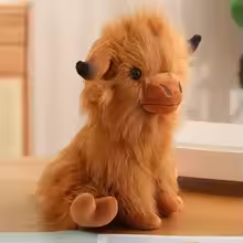 Cute Angry Highland Cow Plush