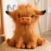 Cute Angry Highland Cow Plush
