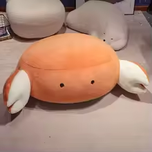 Fluffy Crab Pillow Plush