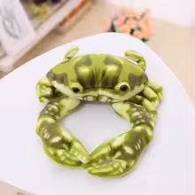 Small Lifelike Green Crab Plush