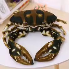 Lifelike Brown Crab Plush