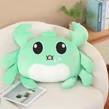 Kawaii Green Crab Plush