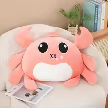Kawaii Pink Crab Plush