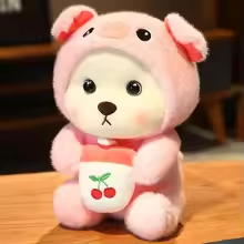 Kawaii Teddy Bear Pig Plush