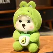 Kawaii Teddy Bear Alligator Plush