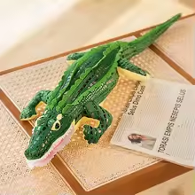 Cute Broderie Alligator Plush