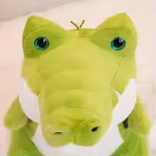 Fluffy Alligator With Bag Plush