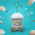 Fluffy Coffee Keychain Plush