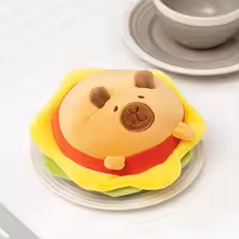 Kawaii Burger Capybara Plush