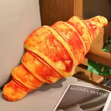 Realistic Squishy Croissant Plush