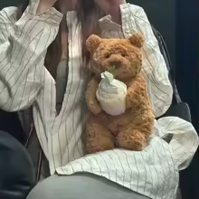 Teddy Bear With Cupcake Plush