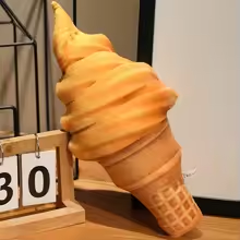 Squishy Caramel Ice Cream Plush