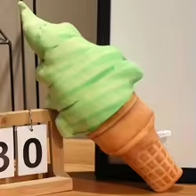 Squishy Pistachio Ice Cream Plush