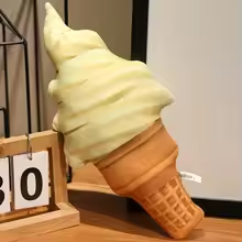 Squishy Vanilla Ice Cream Plush
