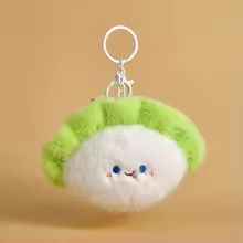 Fluffy Dumpling Keychain Plush
