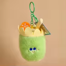 Fluffy Smoothie Keychain Plush