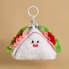 Fluffy Sandwich Keychain Plush