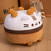 Cute Cat Ice Cream Cake Plush