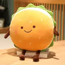 Happy Squishy Burger Plush