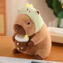 Dino Head Capybara Plush
