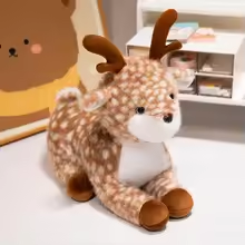 Small White Dotted Deer Plush