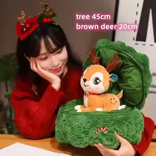 Deer Stuffed Into Christmas Tree Plush