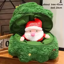 Santa Claus Stuffed In Christmas Tree Plush
