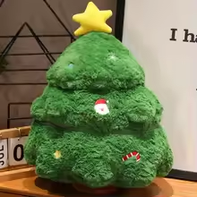 Santa Claus Stuffed In Christmas Tree Plush