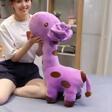 Squishy Purple Giraffe Plush