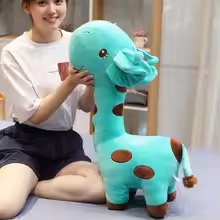 Squishy Turquoise Giraffe Plush