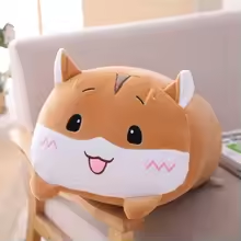 Cute Brown Hamster Pillow Plush