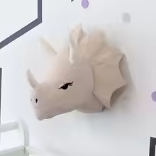 Triceratops Dino Head Wall Plush