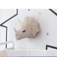 Triceratops Dino Head Wall Plush